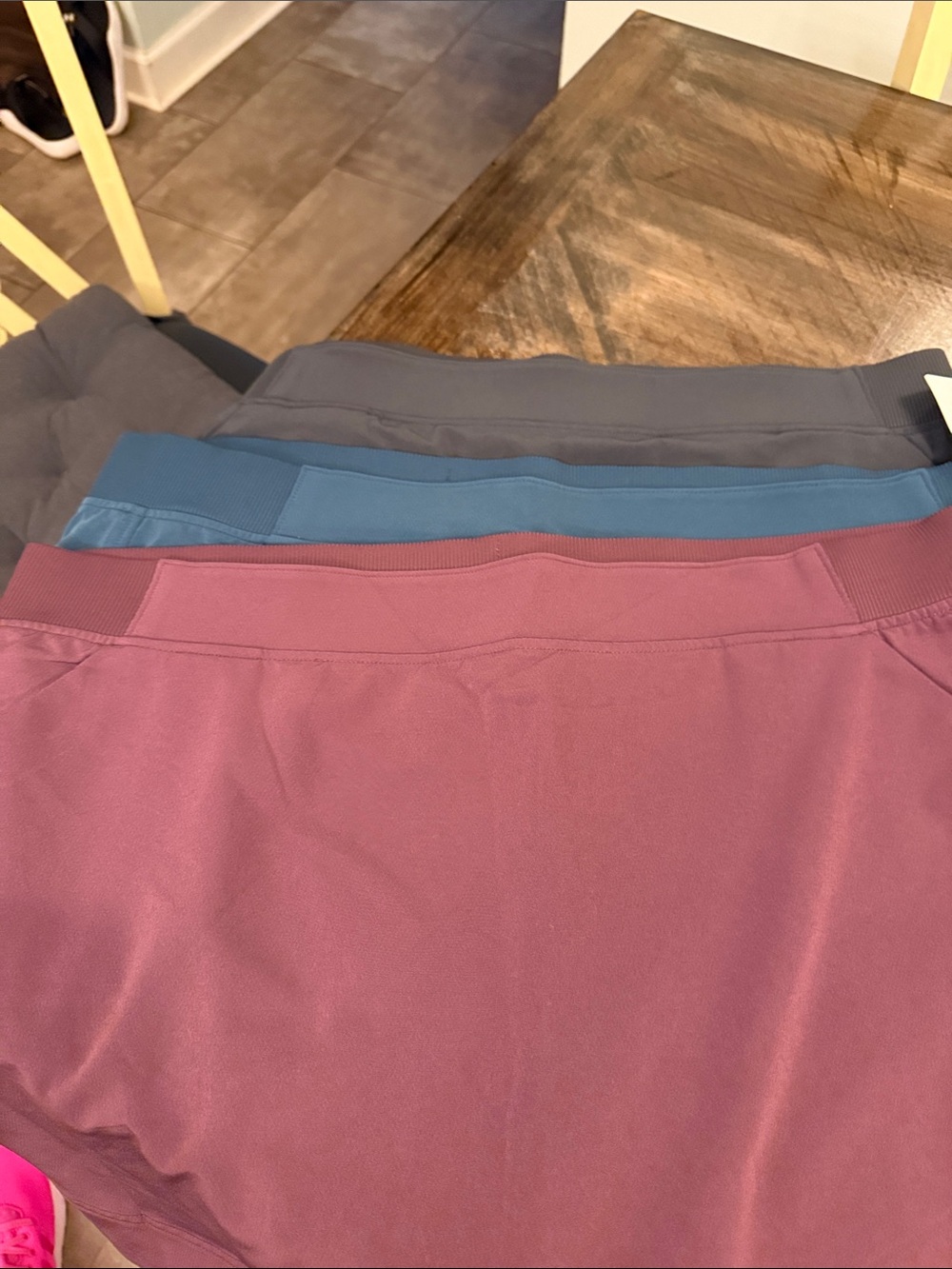Women's Performance Skort in Plum, Teal & Charcoal